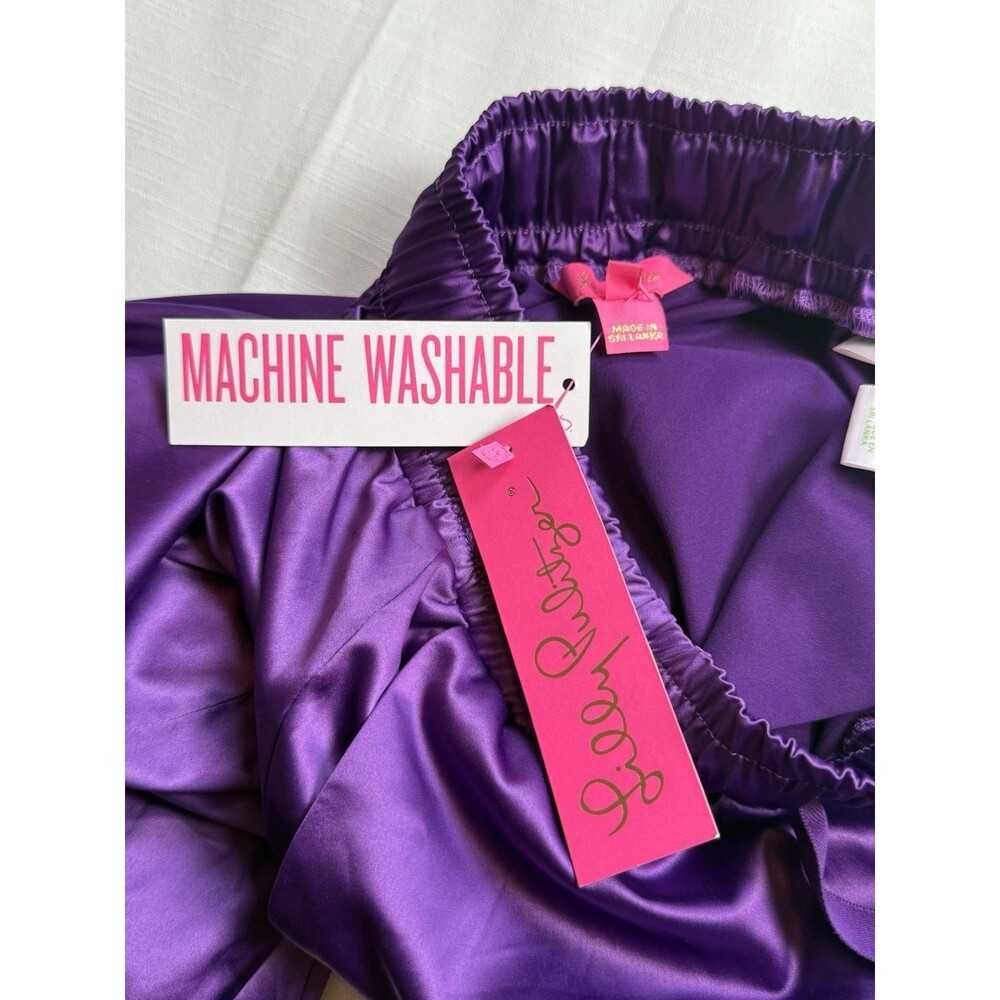 Lilly Pulitzer 29” Julissa Stretch Pant In Purple Berry Sz XXS New - Picture 7 of 8